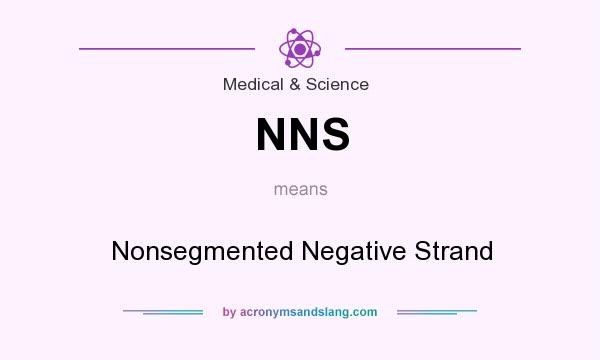 What does NNS mean? It stands for Nonsegmented Negative Strand