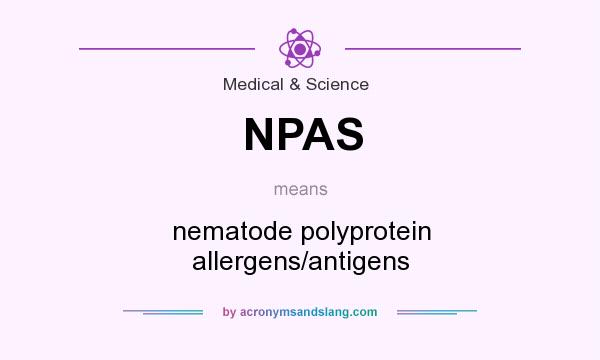 What does NPAS mean? It stands for nematode polyprotein allergens/antigens