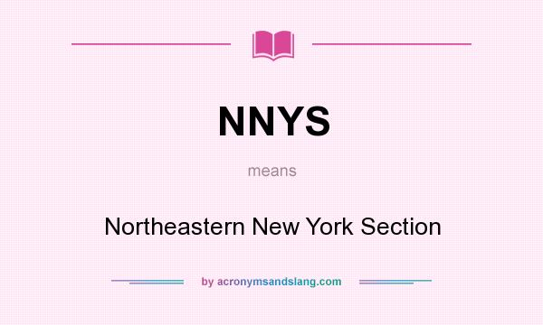 What does NNYS mean? It stands for Northeastern New York Section