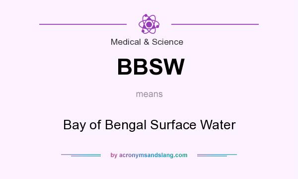 What does BBSW mean? It stands for Bay of Bengal Surface Water