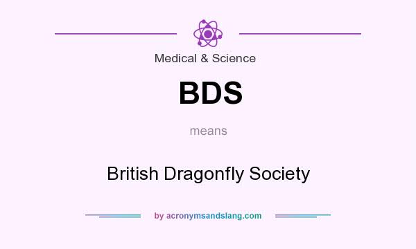 What does BDS mean? It stands for British Dragonfly Society