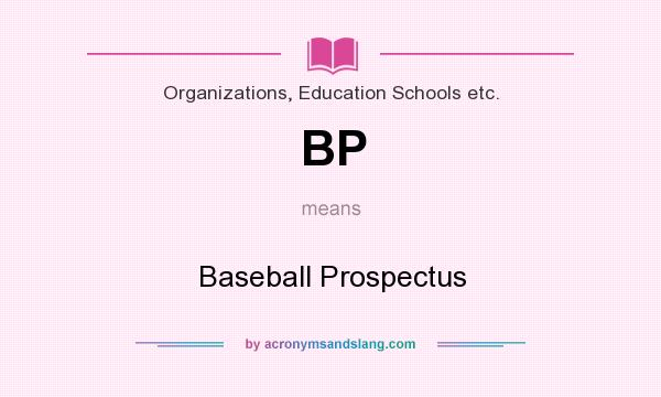 In for baseball? bp what stand does BP®1 Baseball