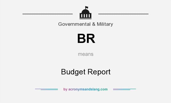 What does BR mean? It stands for Budget Report