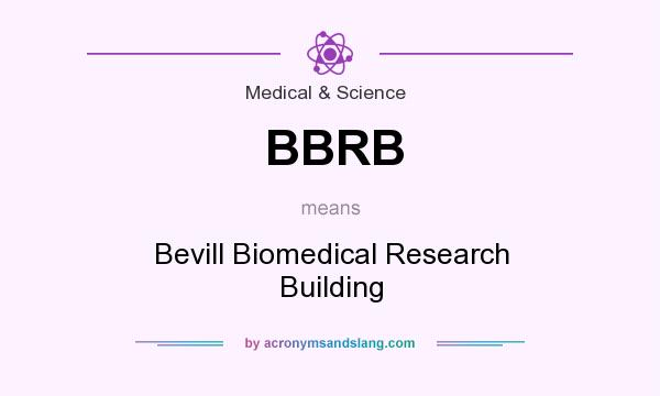 What does BBRB mean? It stands for Bevill Biomedical Research Building