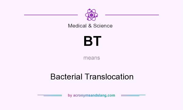 What does BT mean? It stands for Bacterial Translocation