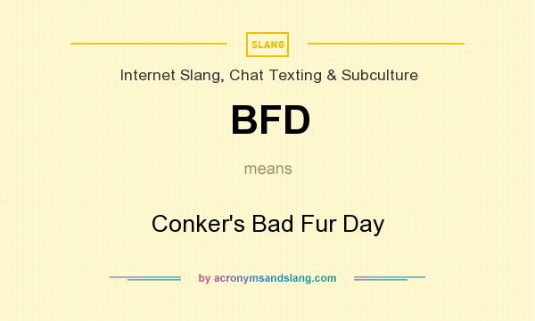 What does BFD mean? It stands for Conker`s Bad Fur Day