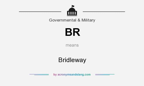 What does BR mean? It stands for Bridleway