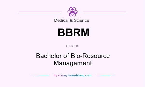 What does BBRM mean? It stands for Bachelor of Bio-Resource Management