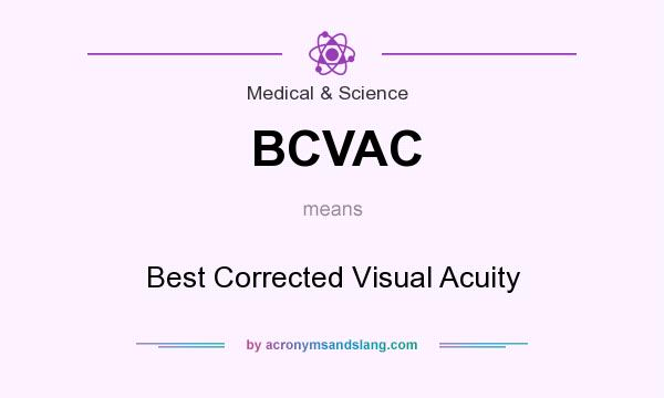 What does BCVAC mean? It stands for Best Corrected Visual Acuity