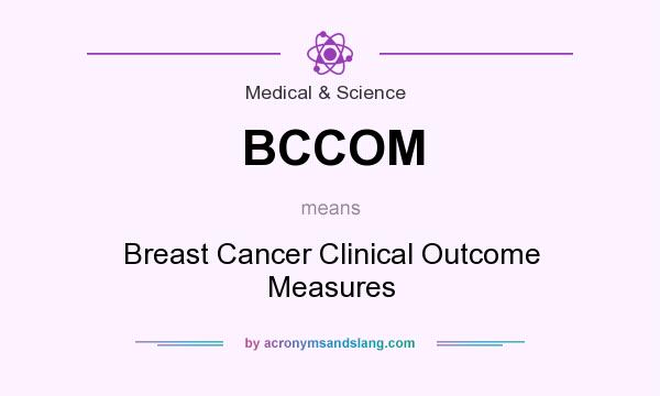 What does BCCOM mean? It stands for Breast Cancer Clinical Outcome Measures