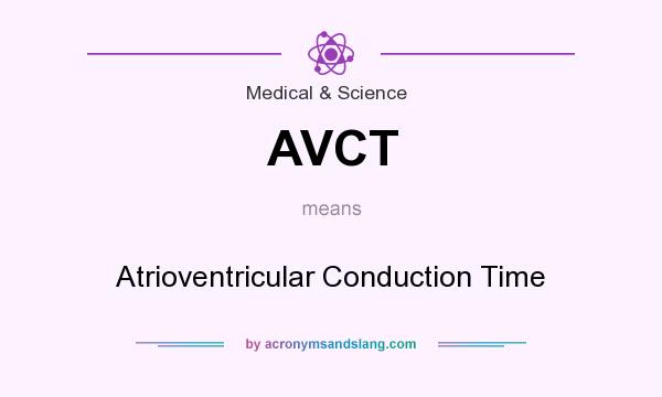 What does AVCT mean? It stands for Atrioventricular Conduction Time