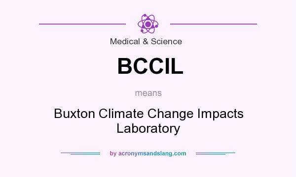 What does BCCIL mean? It stands for Buxton Climate Change Impacts Laboratory