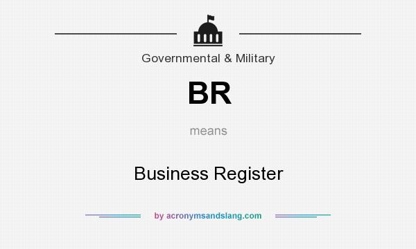 What does BR mean? It stands for Business Register