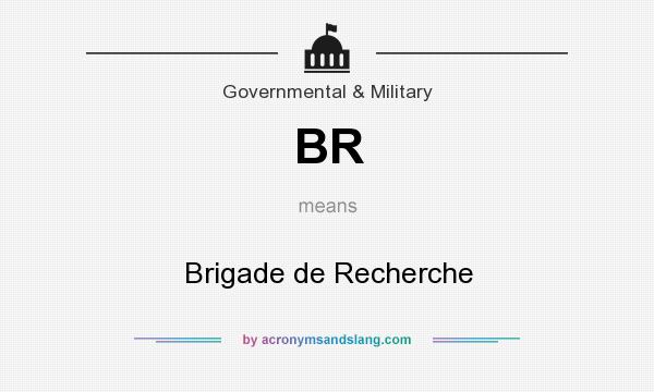 What does BR mean? It stands for Brigade de Recherche