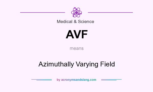 What does AVF mean? It stands for Azimuthally Varying Field
