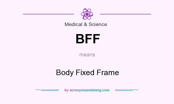 What does BFF mean? It stands for Body Fixed Frame