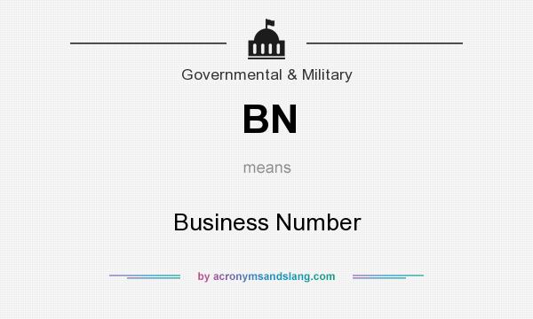 What does BN mean? It stands for Business Number