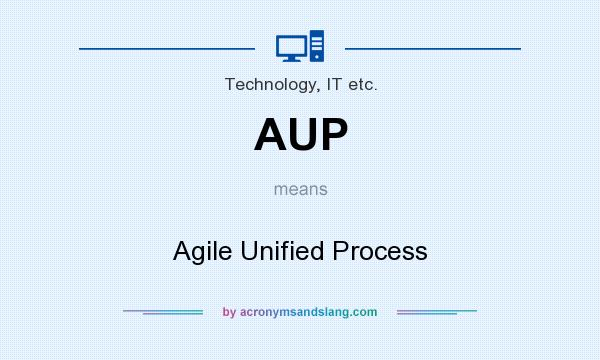 What does AUP mean? It stands for Agile Unified Process