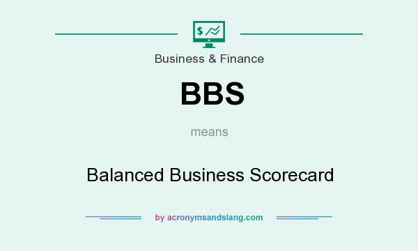 What does BBS mean? It stands for Balanced Business Scorecard