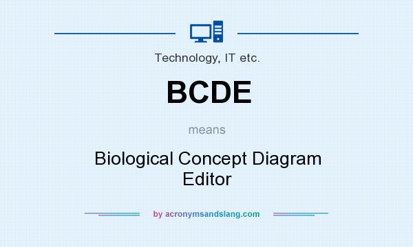 What does BCDE mean? It stands for Biological Concept Diagram Editor