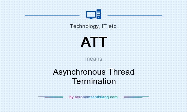 What does ATT mean? It stands for Asynchronous Thread Termination