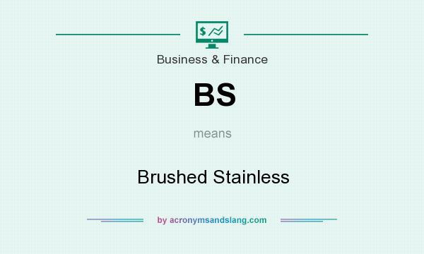 What does BS mean? It stands for Brushed Stainless