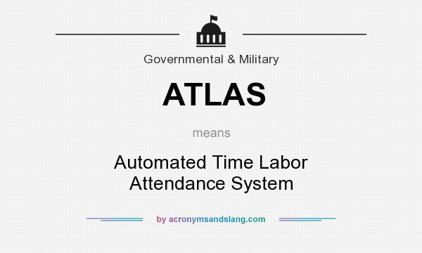 What does ATLAS mean? It stands for Automated Time Labor Attendance System