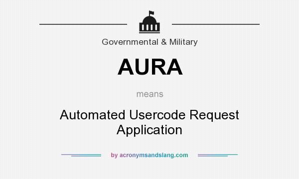 What does AURA mean? It stands for Automated Usercode Request Application
