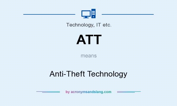 What does ATT mean? It stands for Anti-Theft Technology