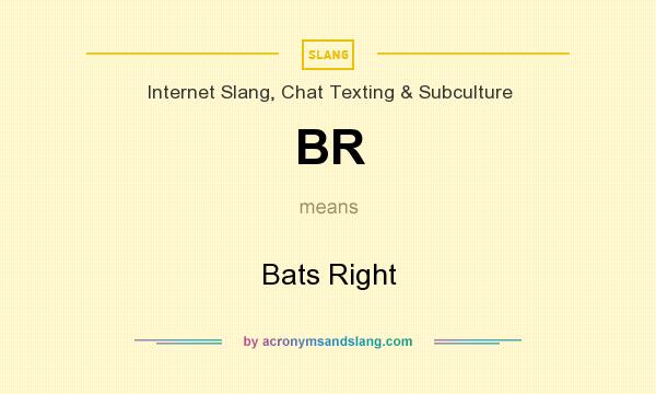 What does BR mean? It stands for Bats Right