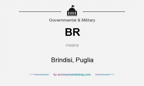 What does BR mean? It stands for Brindisi, Puglia