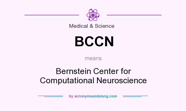 What does BCCN mean? It stands for Bernstein Center for Computational Neuroscience