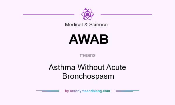 What does AWAB mean? It stands for Asthma Without Acute Bronchospasm