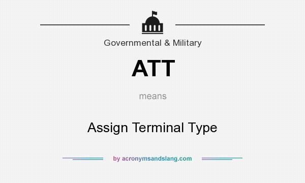 What does ATT mean? It stands for Assign Terminal Type