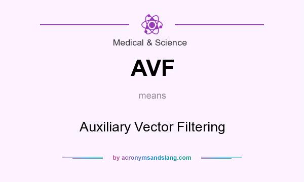 What does AVF mean? It stands for Auxiliary Vector Filtering