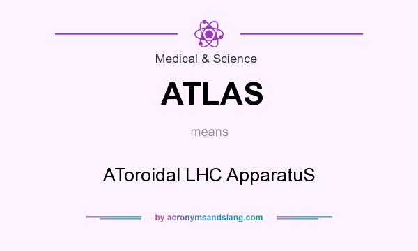 What does ATLAS mean? It stands for AToroidal LHC ApparatuS