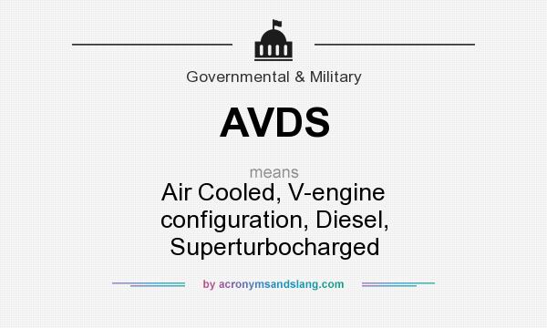 What does AVDS mean? It stands for Air Cooled, V-engine configuration, Diesel, Superturbocharged