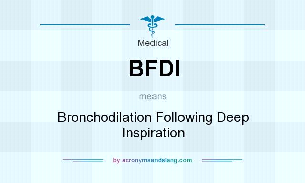 What does BFDI mean? It stands for Bronchodilation Following Deep Inspiration