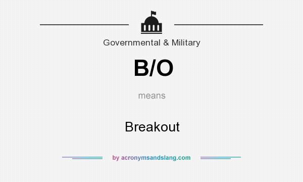 What does B/O mean? It stands for Breakout