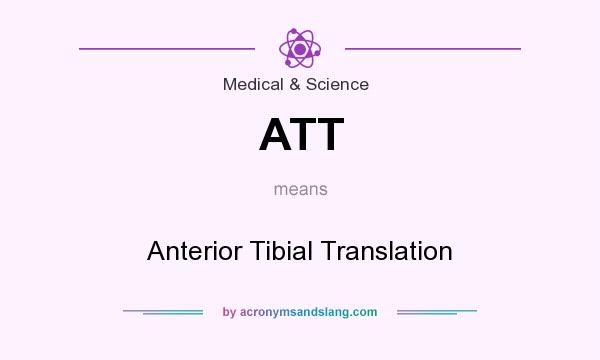 What does ATT mean? It stands for Anterior Tibial Translation