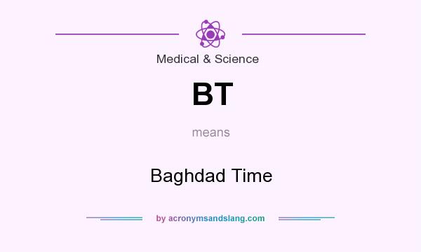 What does BT mean? It stands for Baghdad Time