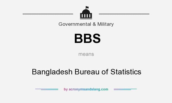 What does BBS mean? It stands for Bangladesh Bureau of Statistics