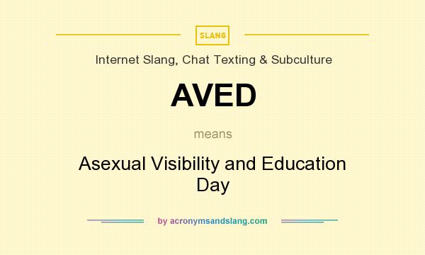 What does AVED mean? It stands for Asexual Visibility and Education Day