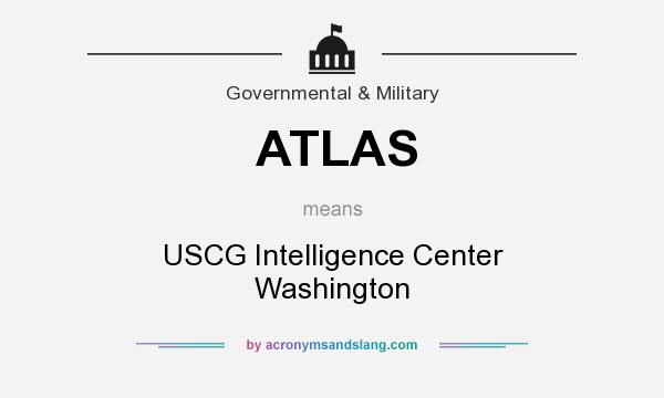 What does ATLAS mean? It stands for USCG Intelligence Center Washington