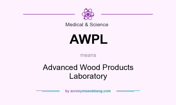 What does AWPL mean? It stands for Advanced Wood Products Laboratory