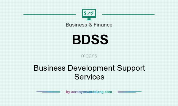 What does BDSS mean? It stands for Business Development Support Services
