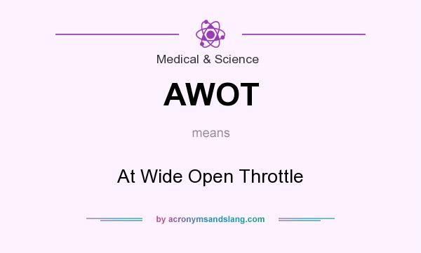 What does AWOT mean? It stands for At Wide Open Throttle