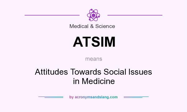What does ATSIM mean? It stands for Attitudes Towards Social Issues in Medicine