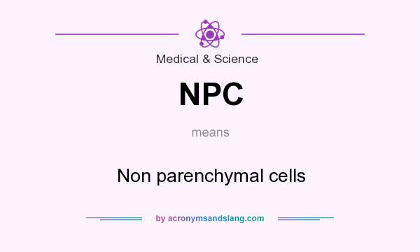 What does NPC mean? It stands for Non parenchymal cells