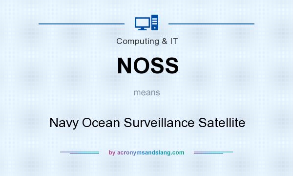 What does NOSS mean? It stands for Navy Ocean Surveillance Satellite